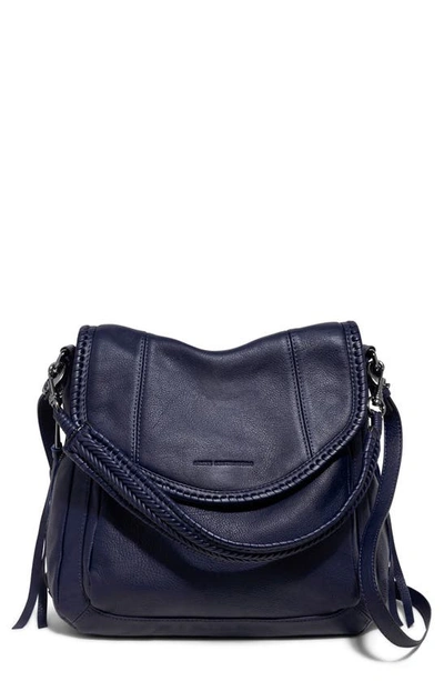 Aimee Kestenberg All For Love Convertible Leather Shoulder Bag In Navy