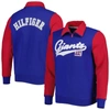 Tommy Hilfiger Royal/red New York Giants Aiden Quarter-zip Sweatshirt In Royal