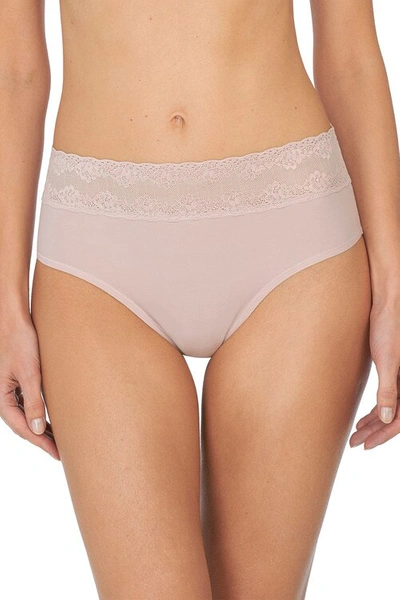 Natori Bliss Perfection One-size High Rise Thong In Rose