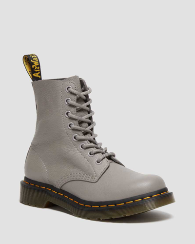 Dr. Martens 1460 Women's Pascal Virginia Leather Boots In Grey