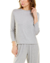 Vince Essential Long-sleeve Crewneck Tee In Grey