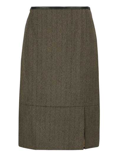 Pre-owned Gucci Skirts In Brown