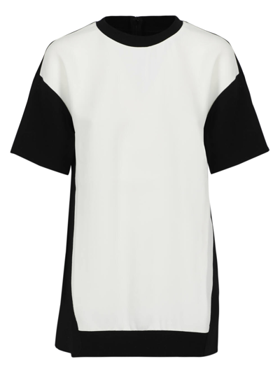 Pre-owned Longchamp Women's T-shirts And Top -  - In Black, White Synthetic Fibers