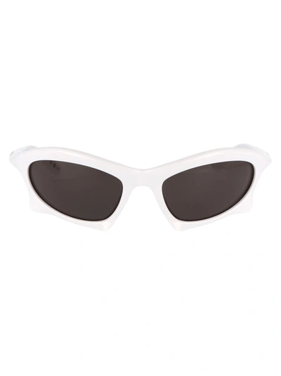 Balenciaga Bb0229s Sunglasses In 004 White White Grey