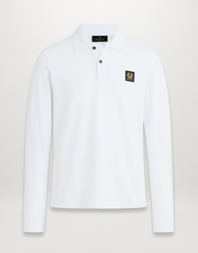 Belstaff Long Sleeved Polo In White