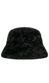 Ruslan Baginskiy Faux Fur Lampshade Bucket Hat In Black