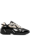 RAF SIMONS ANTEI LOW-TOP PANELLED SNEAKERS