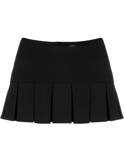 Misbhv Trinity Pleated Miniskirt In Black