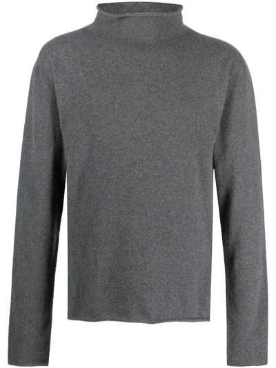 Jil Sander Cashmere-knit Roll-neck Jumper In Grey