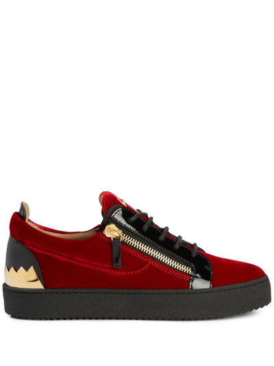 Giuseppe Zanotti Frankie Low-top Sneakers In Red