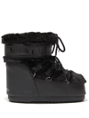Moon Boot Classic Icon Faux-fur Detail Boots In Black