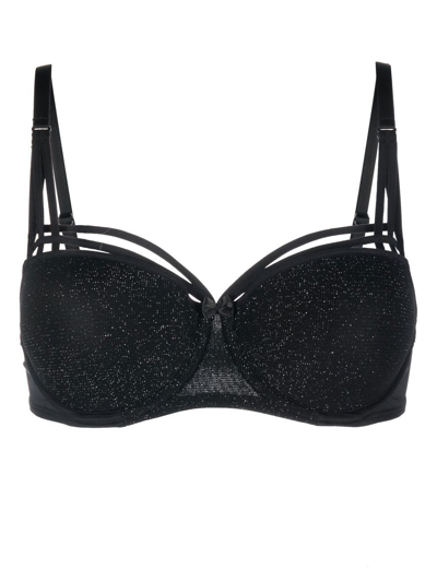 Marlies Dekkers Lurex Balconette Bra In Black