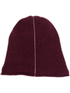 THERE WAS ONE STRIPE-DETAIL BEANIE HAT