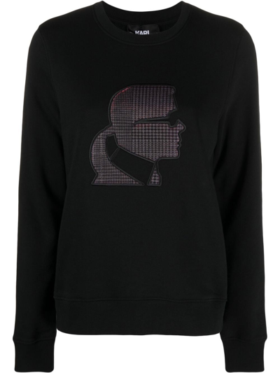 Karl Lagerfeld Karl Kameo Sweatshirt In Black