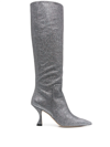 STUART WEITZMAN CRYSTAL-EMBELLISHED BOOTS