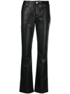 MISBHV FAUX-LEATHER STRAIGHT-LEG TROUSERS