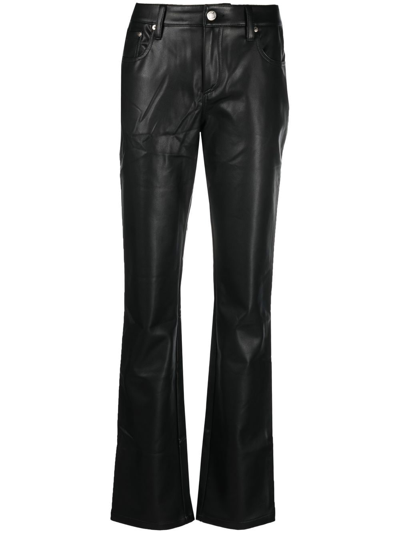 Misbhv Black Faux-leather Trousers