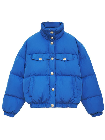 Anine Bing Landon Puffer Jacket In Blue