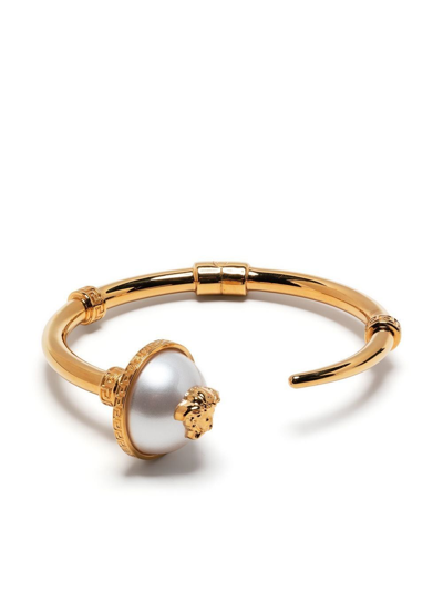 Versace Medusa Head Cuff Bracelet In Gold
