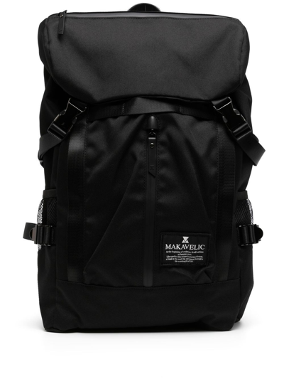 Makavelic Logo-patch Backpack In Black
