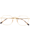 Ray Ban Square-frame Optical Glasses In Gold