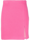 Msgm Wool Blend Mini Skirt In Pink
