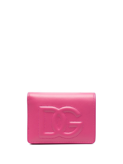Dolce & Gabbana Dg Logo Wallet In Pink