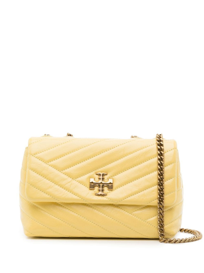 Tory Burch Kira Quilted Shoulder Bag In Yellow