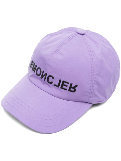 Moncler Grenoble Day-namic Logo Baseball Cap In Purple