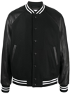 PT TORINO CONTRAST-SLEEVE BOMBER JACKET