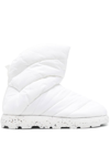 Piumestudio Padded Ankle Boots In White