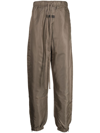 Essentials Drawstring Track Pants In Brown