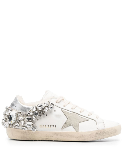 Golden Goose Super-star 缀饰低帮运动鞋 In White