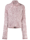 Jw Anderson J.w. Anderson Cropped Cutout Jumper In Pink