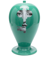 Fornasetti Lina Cavalieri Ceramic Vase In Green