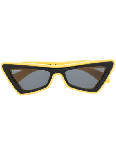 Off-white Arrows Sunglasses In Yellow