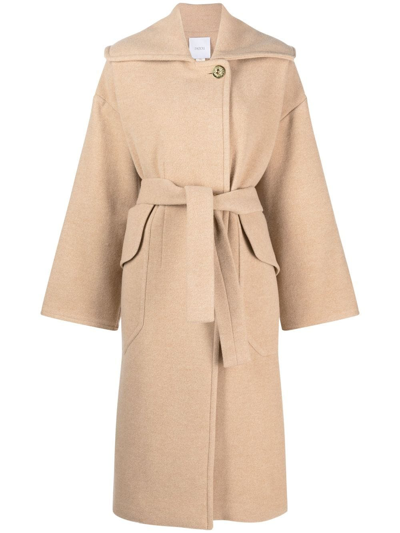 Patou Long Coat In Beige