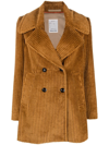 PALTÒ VITTORIA CORDUROY DOUBLE-BREASTED COAT