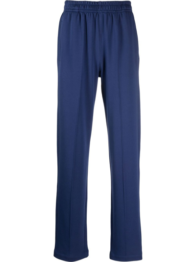 Styland Cotton Straight-leg Trousers In Blue