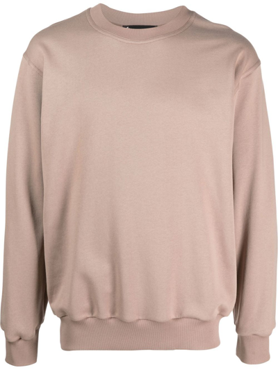 Styland Organic Cotton Crew-neck Sweatshirt In Neutrals