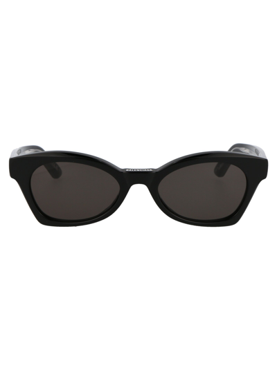 Balenciaga Bb0230s Sunglasses In 001 Black Black Grey