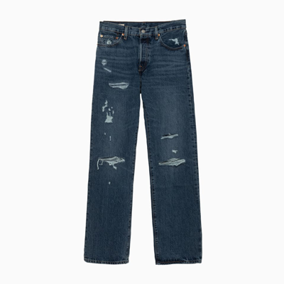 Levi's Levis 90s 501 Jeans In Indigo Destructed