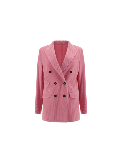 Massimo Alba Carlotta Blazer Jacket In Pink
