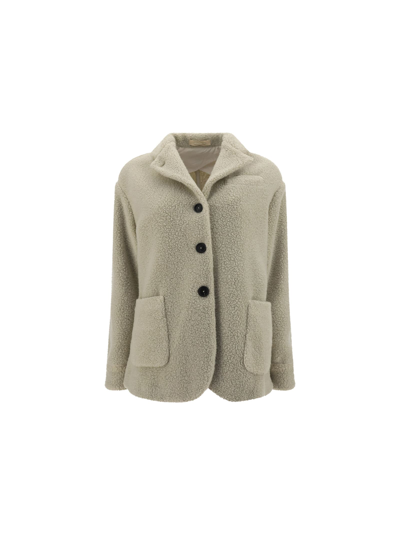 Massimo Alba Milly Caban Coat In Calce