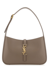Saint Laurent Le 5 A 7 Ysl Shoulder Bag In Smooth Leather In Taupe