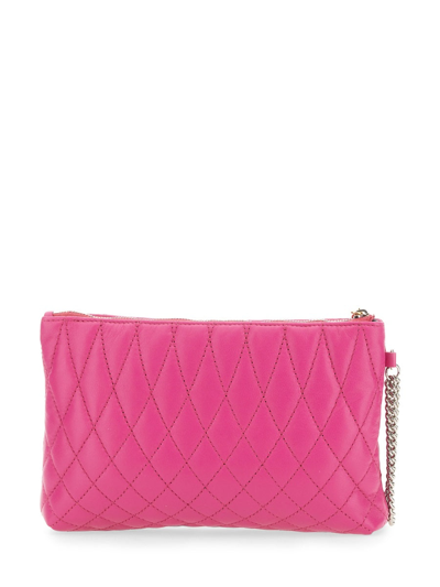 Lanvin Leather Clutch Bag In Pink