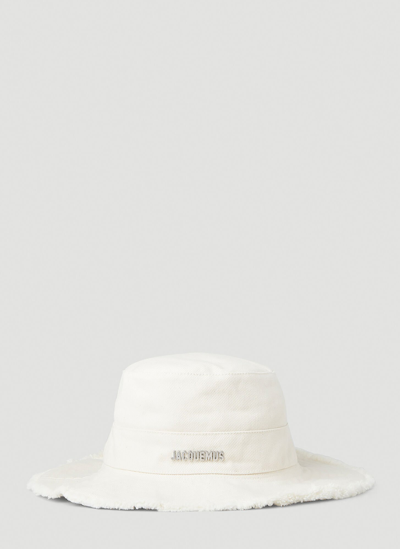 Jacquemus Le Bob Gadjo Cotton Canvas Bucket Hat In 990 Black