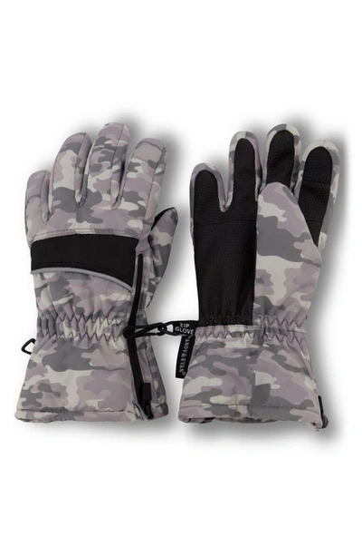 Andy & Evan Kids' Zip Gloves In Camo