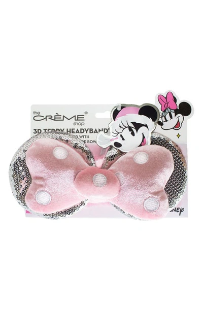 The Creme Shop Minnie 3d Plush Headband In Pink