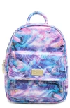 Luv Betsey By Betsey Johnson Mid Size Backpack In Jewel Tone Marble